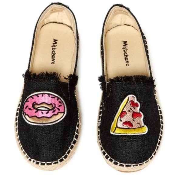 Misbehave Shoes - NIB Donut & Pizza Flats  - Host Pick!